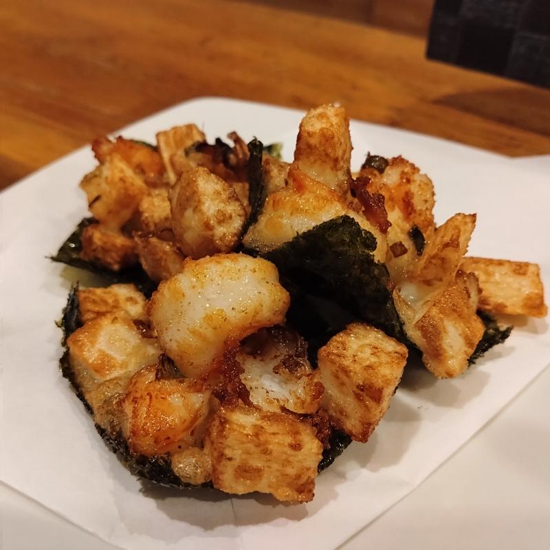 エビと長芋の磯辺揚げ(居酒屋ほしな)