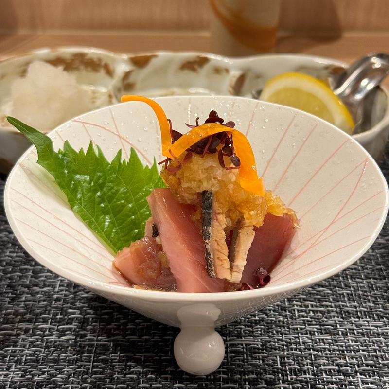 メジマグロのおろし和え(Ryo's Dining 杏Jr)