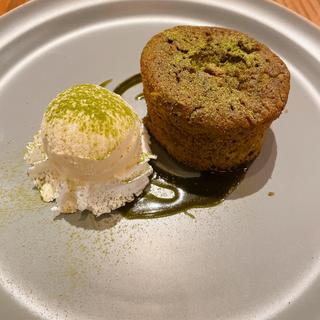 抹茶のフォンダンショコラ(kawara CAFE＆DINING 錦糸町店)