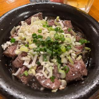 牛ハラミネギ塩焼き