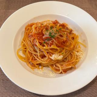ベーコンとレンコンのアラビアータソース(La Coccinella （ラコッチネッラ）)
