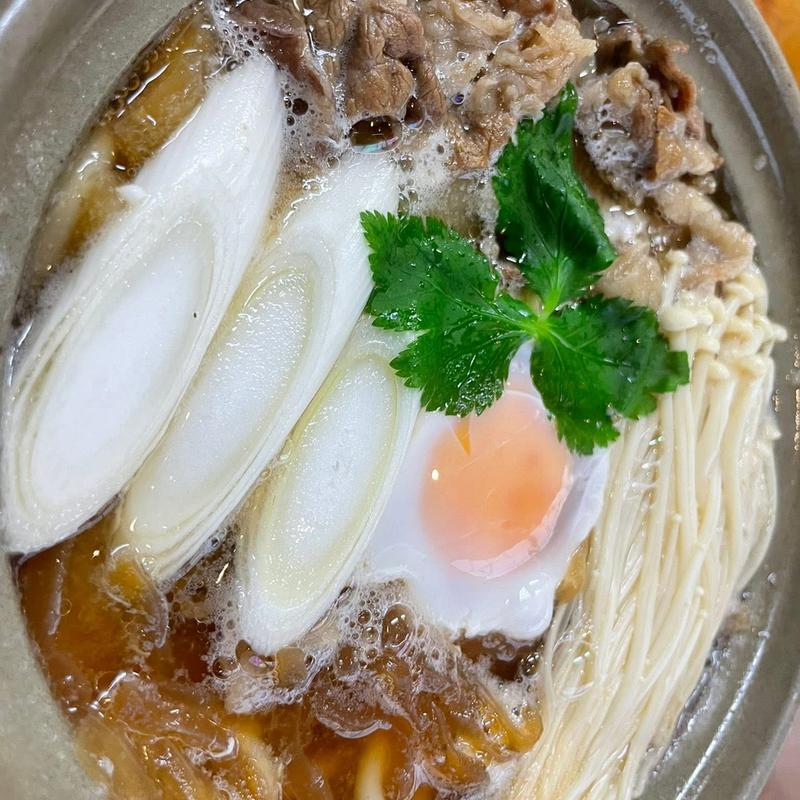 すき焼き鍋うどん(とらや 百坂店 )