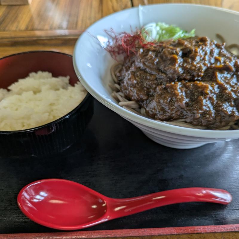 カレーそばセット（ごはん付き）(そば処えびす )
