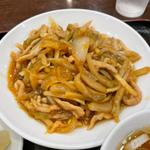 豚肉とザーサイの細切り炒め定食