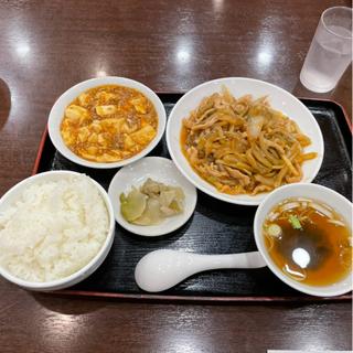 豚肉とザーサイの細切り炒め定食
