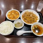 豚肉とザーサイの細切り炒め定食(中華成喜)