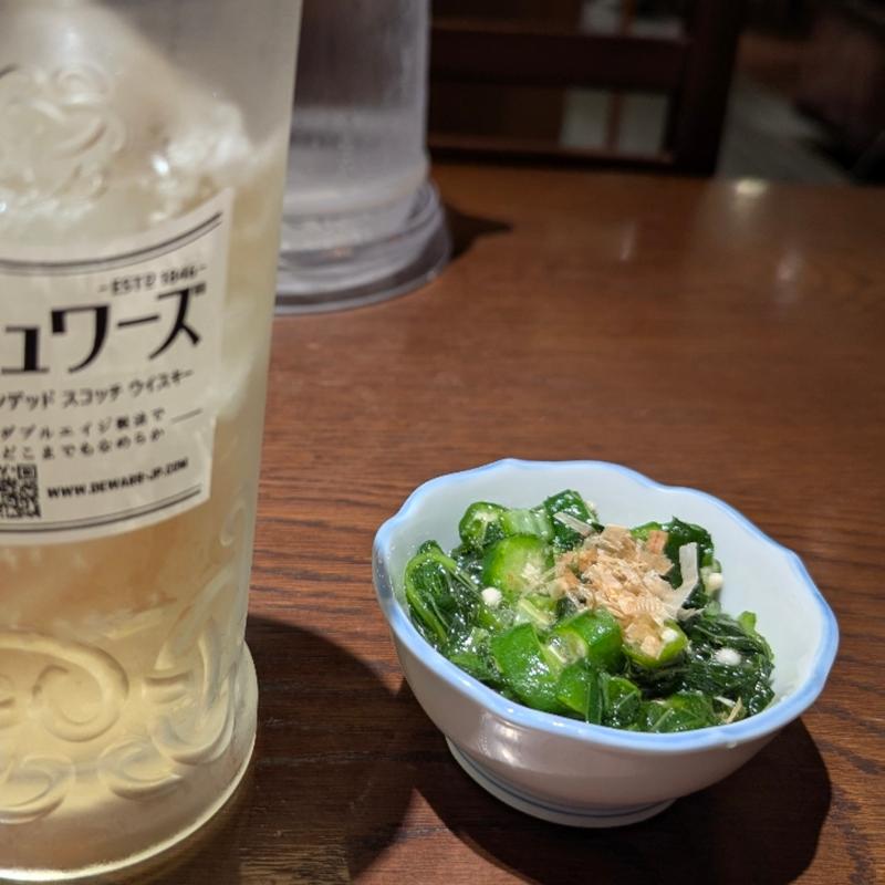 モロヘイヤとオクラの和え物(味の牛たん喜助 ルミネ池袋店)