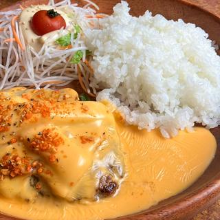 ガーリックベーコンメルティチーズバーグディシュ(びっくりドンキー 港名四店)