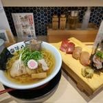 赤酢にぎり鮨5貫＋追いかつお中華そば