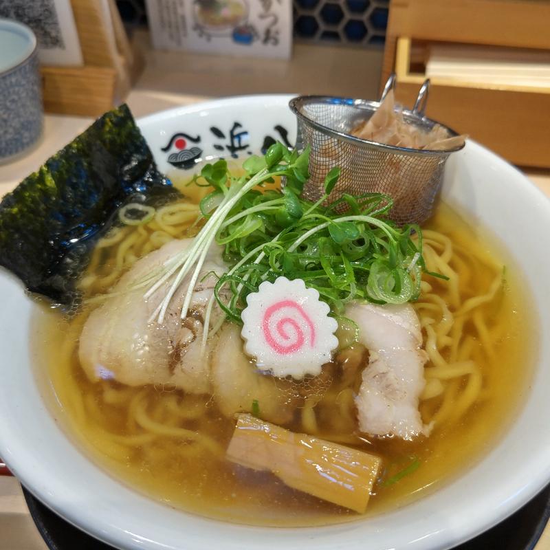 追いかつお中華そば＋九条ねぎ(巻き鮨・中華そば浜八)