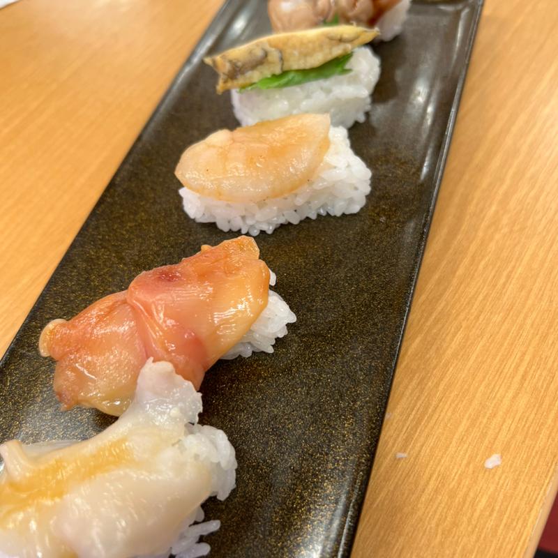 貝づくし5貫盛り(スシロー 三木店)