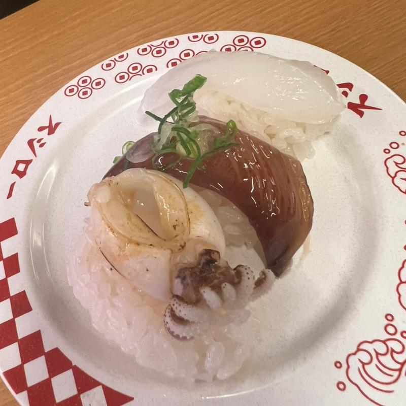 いか3貫盛り(スシロー 三木店)