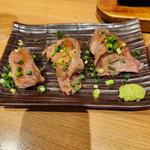 近江牛の炙り寿司　限定(ミライザカ 久茂地 国際通り店)