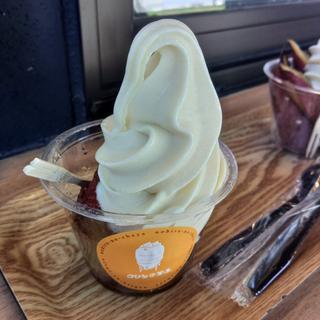 大学いも&ソフトクリーム(のびるノ茶屋)