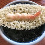 わかめうどん天ぷらトッピング(手打ちうどん 渡辺)