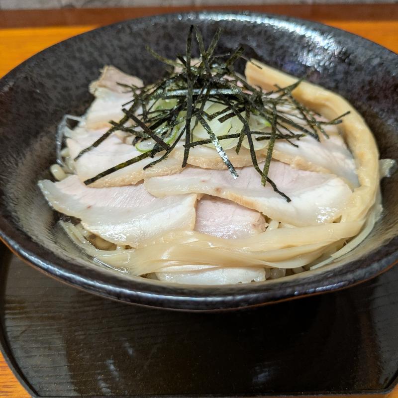 油そば並盛（肉増し）(龍横健 鶴岡店)