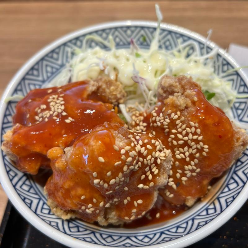 ヤンニョム唐揚げ丼(吉野家 ２５４号線川越木野目店)