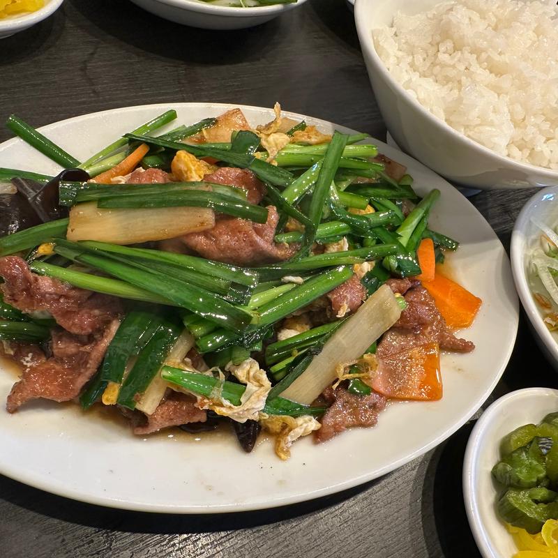 レバ玉子炒め定食(料理工房 萬福飯店)