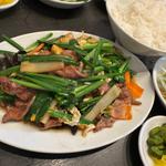 レバ玉子炒め定食(料理工房 萬福飯店)