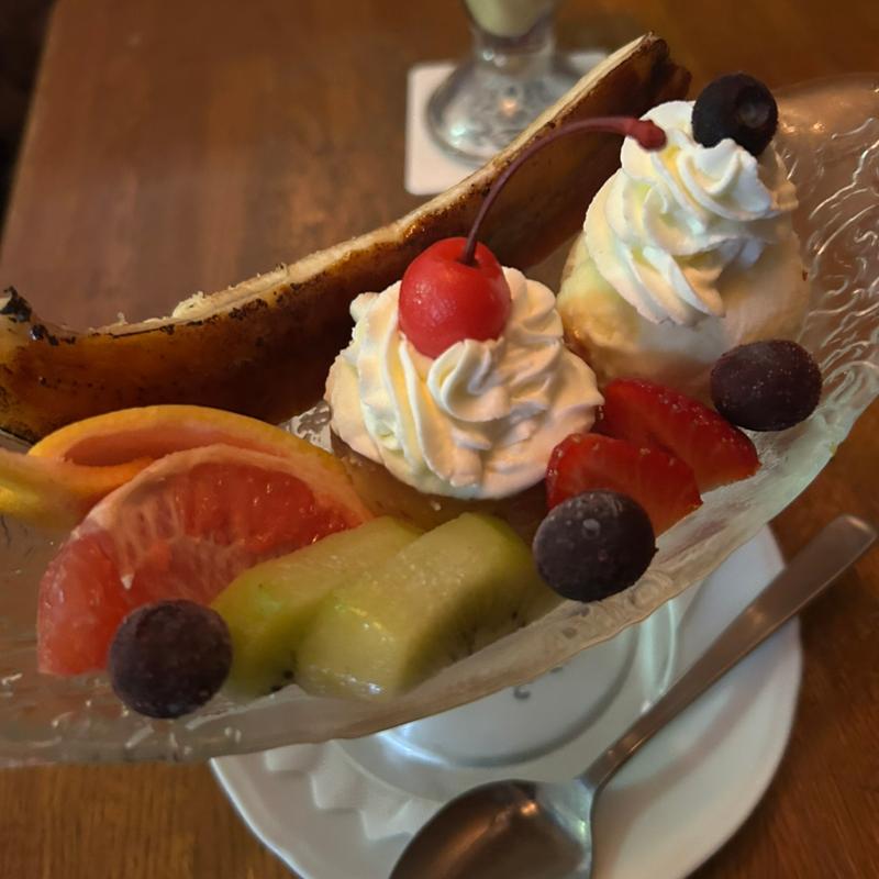 プリンアラモード(千成屋珈琲)