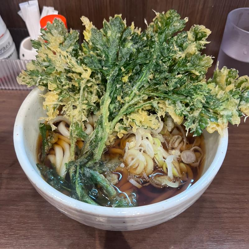 春菊天うどん(蕎麦 はないち)