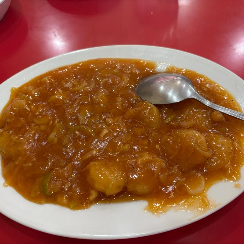 エビチリ(小皿)(中華食堂あだち)