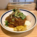 鯖キーマ 味玉