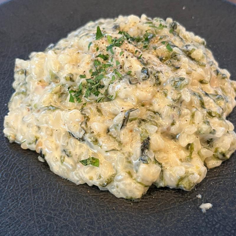 牡蠣と岩海苔のクリームリゾット(オイスターバー COVO)