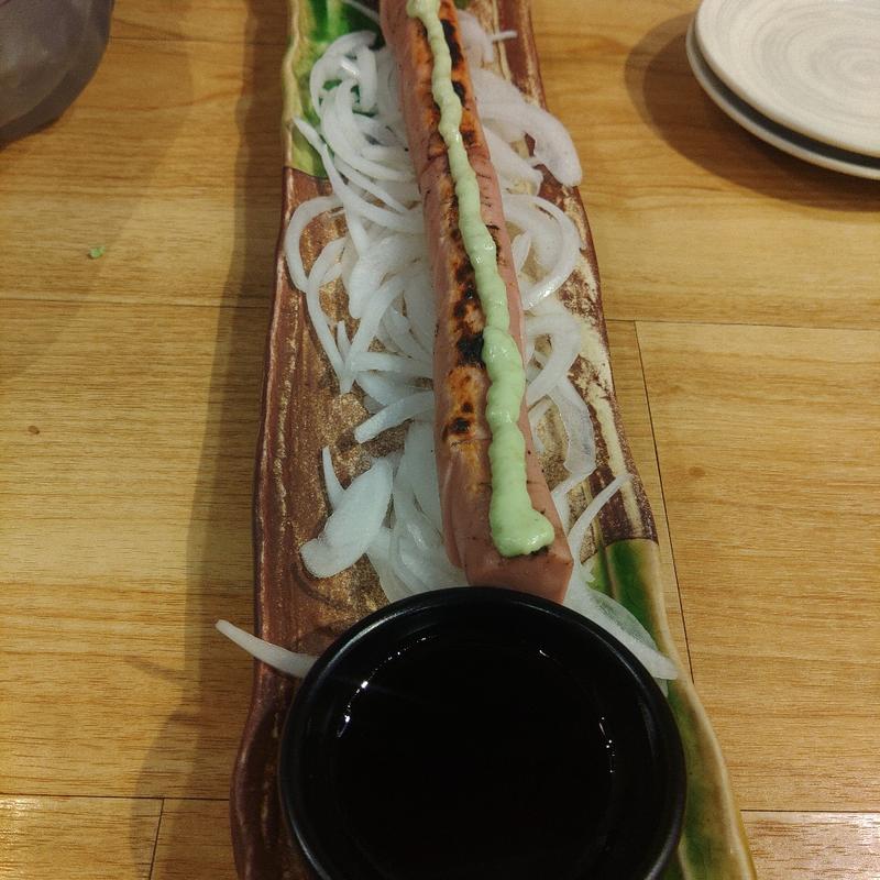 魚肉ソーセージの焼板ワサ風(海風土 （シーフード）)