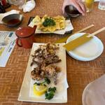 岩下新生姜天　イカゲソ唐揚げ