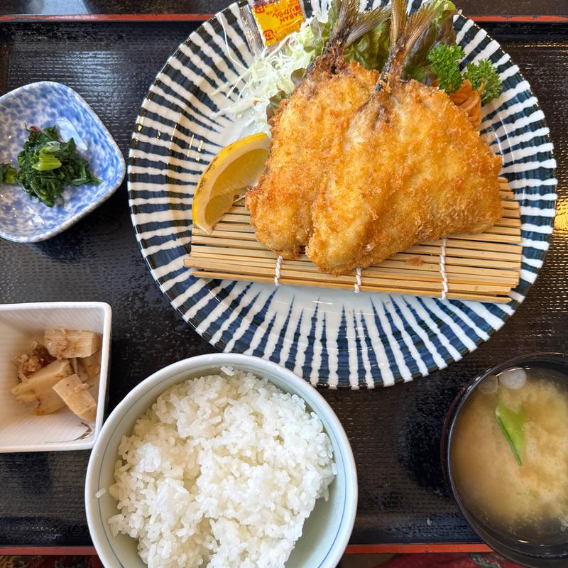 あじフライ定食(磯の香亭)