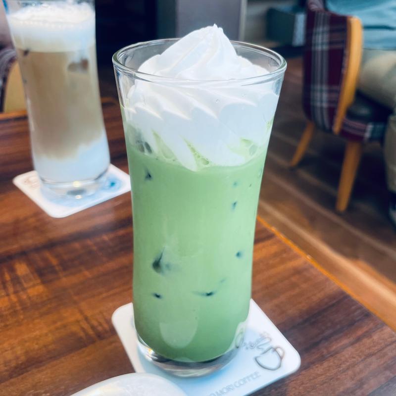 アイス抹茶ラテ(むさしの森珈琲 武蔵野西久保店)