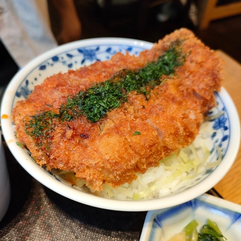 山都のタレカツ丼そばセット(蕎麦前 山都)