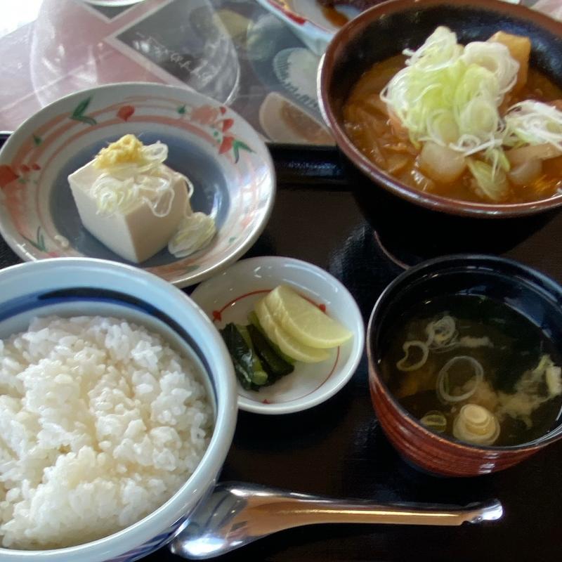 モツ煮定食(日本海カントリークラブレストラン )