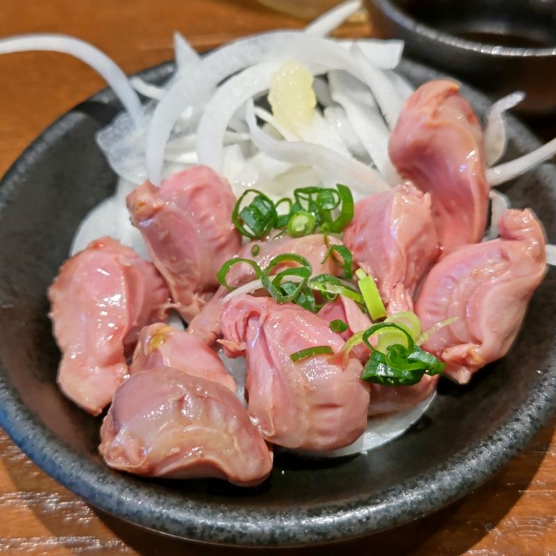 砂肝刺し(もつしげ 上大岡店)