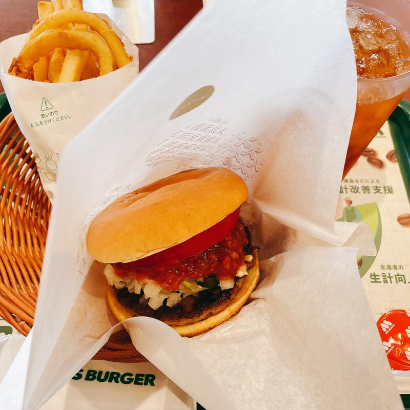 スパイシーモスバーガーセット(モスバーガー東金店)