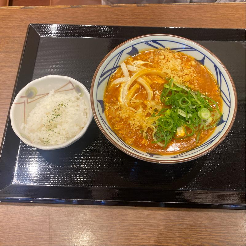 甘口トマたまカレーうどん(並)(丸亀製麺津島)