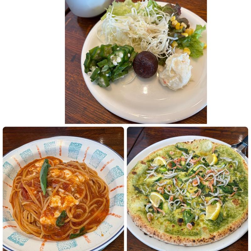 大葉ジェノベーゼ 桜海老としらすのピッツア(カプリチョーザ ニトリモール枚方店)