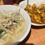 半チーマーハン半鶏葱そば