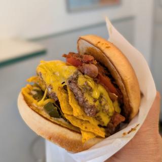 MEXICAN NACHO  BURGER