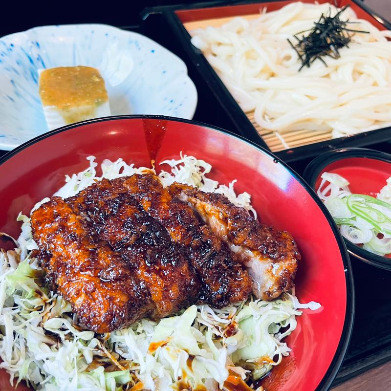 ざるうどんとミニかつ丼のセット(お食事処すが野 )