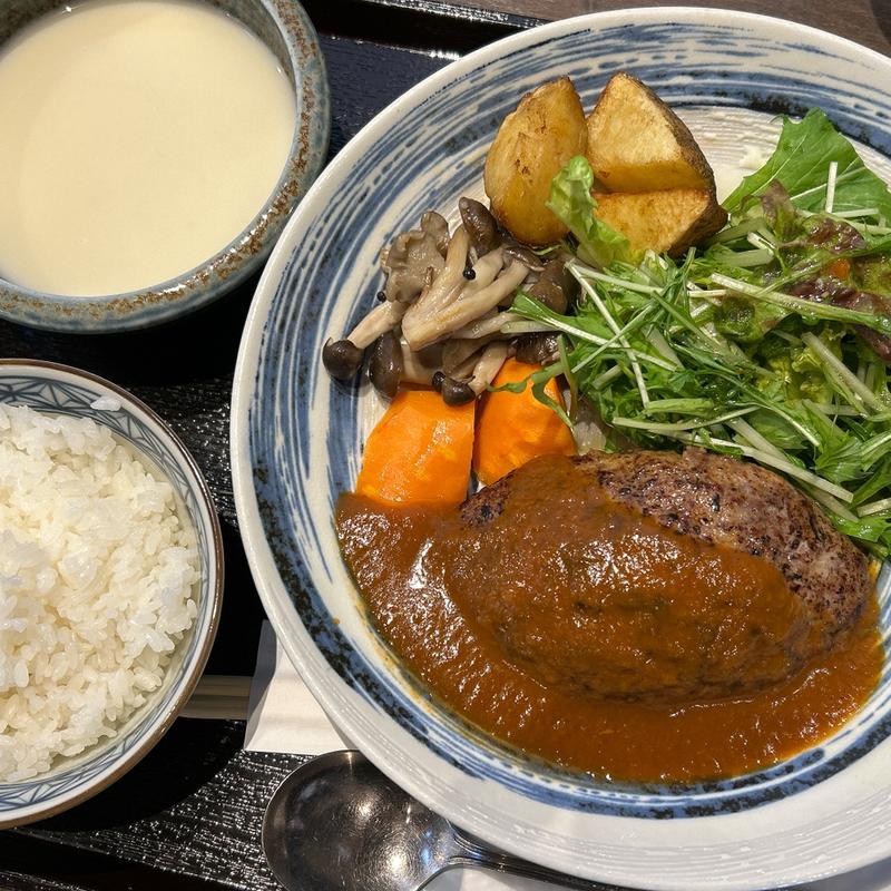 デミグラスハンバーグプレート(PocoPocoPepe(ポコポコぺぺ)のハンバーグ屋さん)