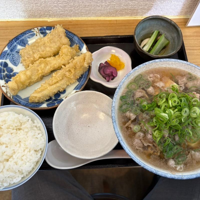 ホルモンの天ぷら（あおい定食）(あおい食堂)