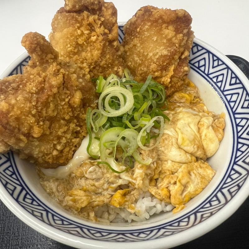 から揚げ親子丼(吉野家 ２５０号線西明石店)