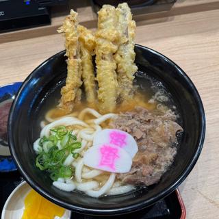 肉ごぼ天うどん