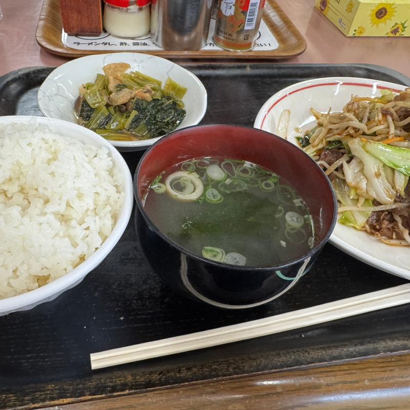 肉野菜炒め定食(博多 赤のれん クーニャン本家)