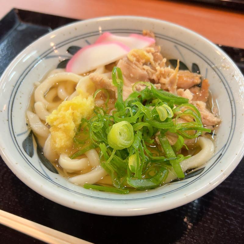 かしわうどん(香の川製麺 枚方津田店)