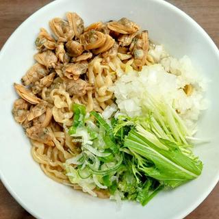 濃厚甘エビ油そば 浅利トッピング
