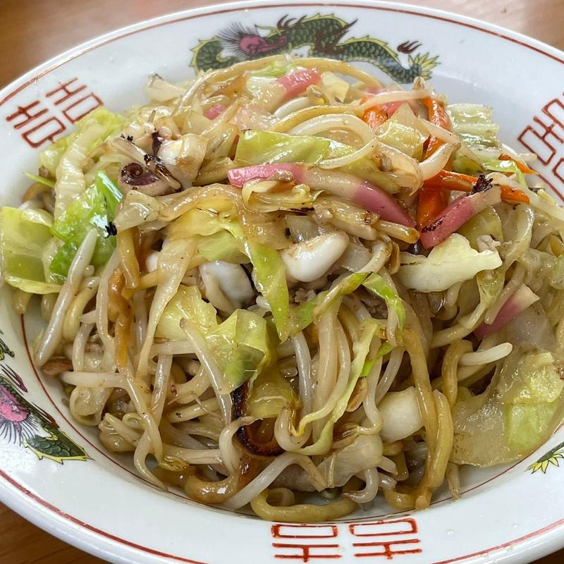 皿うどん(一楽ラーメン 名島本店)