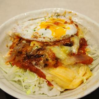 チーズバーガー丼